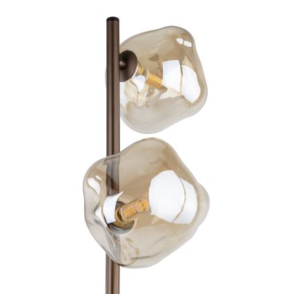Stojací lampa LAVA 3xG9/8W/230V bronzová/kouřová béžová