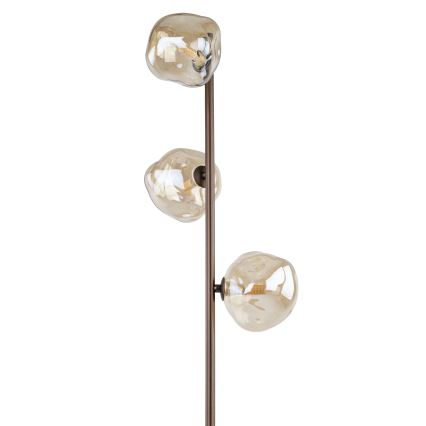 Stojací lampa LAVA 3xG9/8W/230V bronzová/kouřová béžová