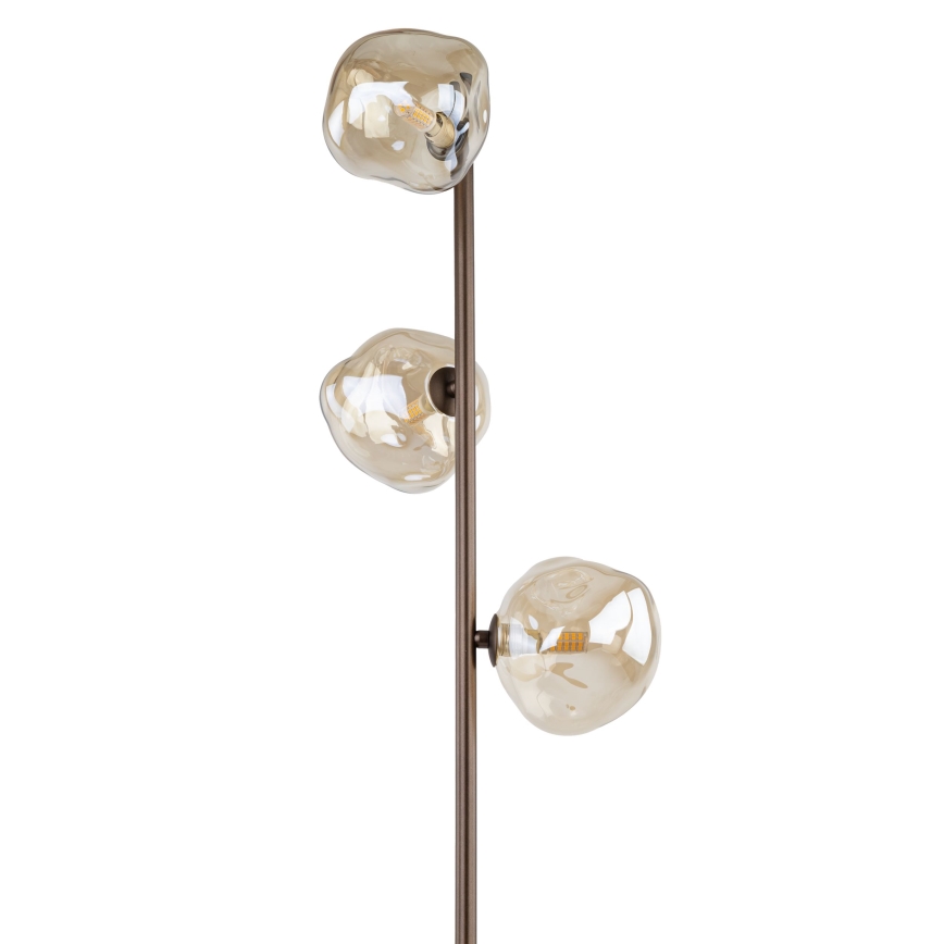 Stojací lampa LAVA 3xG9/8W/230V bronzová/kouřová béžová