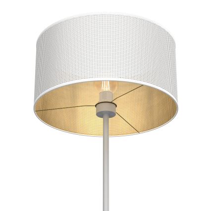 Stojací lampa LOFT SHADE 1xE27/60W/230V bílá/zlatá