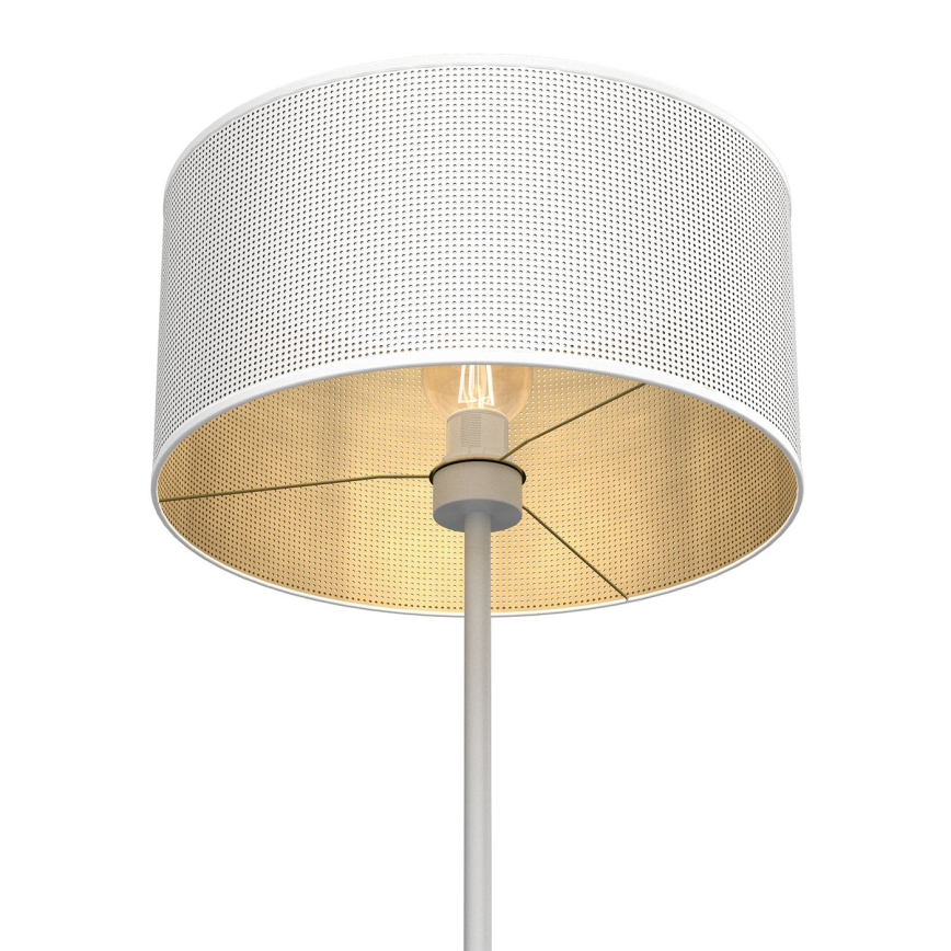 Stojací lampa LOFT SHADE 1xE27/60W/230V bílá/zlatá