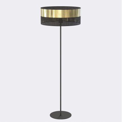 Stojací lampa LUX 1xE27/15W/230V černá/zlatá