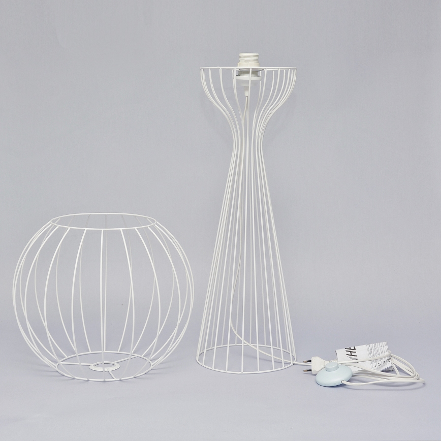 Stojací lampa MERCURE 1xE27/15W/230V bílá