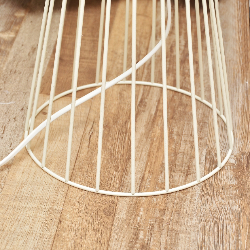 Stojací lampa MERCURE 1xE27/15W/230V krémová