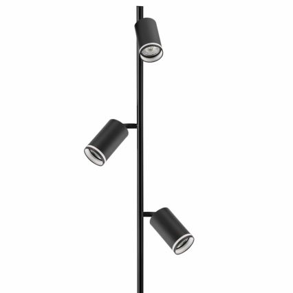 Stojací lampa PARIS 3xGU10/12W/230V černá