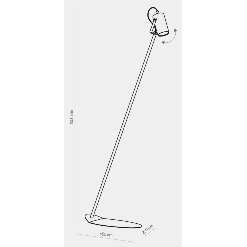 Stojací lampa REDO 1xGU10/10W/230V bílá