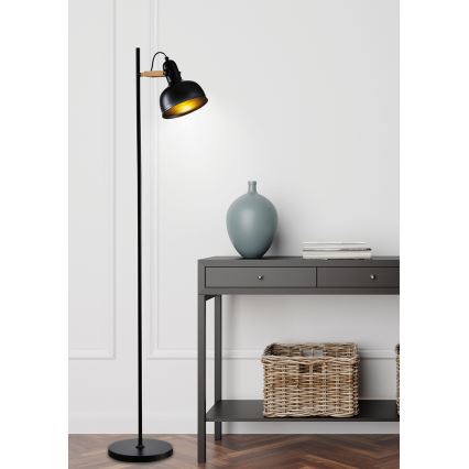 Stojací lampa RENO 1xE27/40W/230V černá