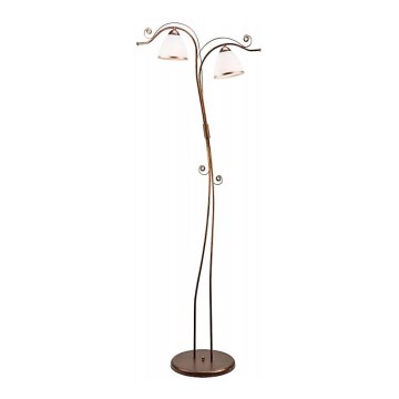 Stojací lampa RETRO II 2xE27/60W/230V bronz patina