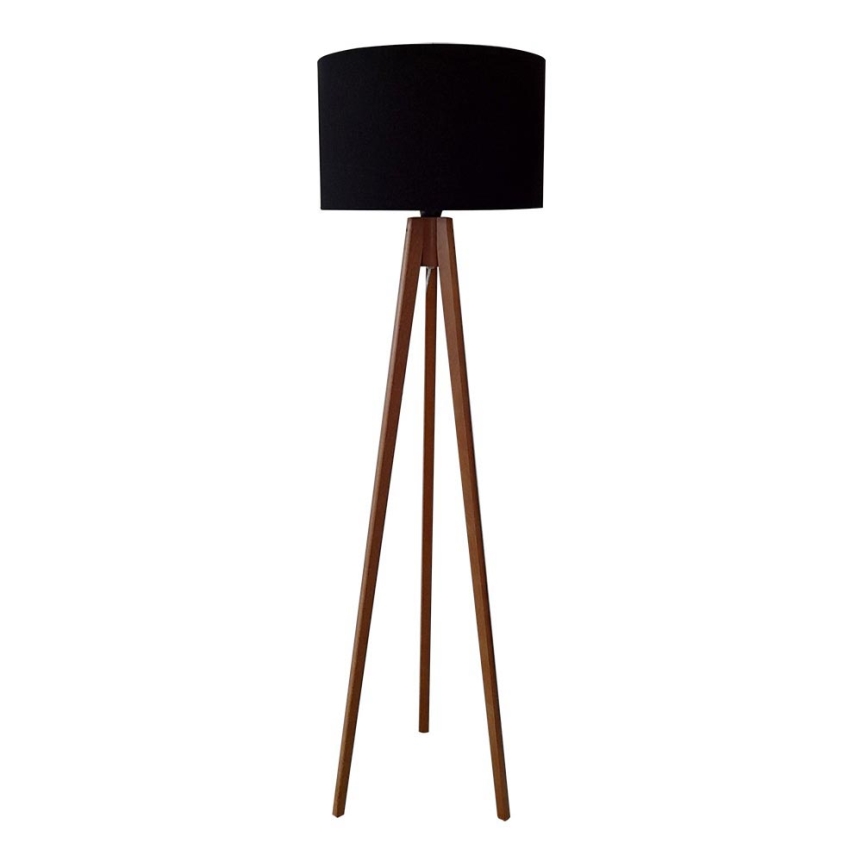 Stojací lampa ROLLER 1xE27/60W/230V dub černá
