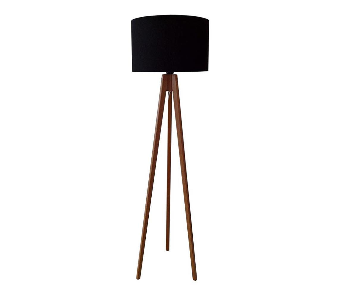 Venti Stojací lampa ROLLER 1xE27/60W/230V dub černá VE0362