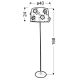 Stojací lampa ROSA 3xE14/40W/230V bílá
