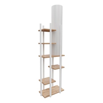 Stojací lampa s poličkami VOGUE 1xE27/40W/230V 160 cm bílá