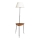 Stojací lampa se stolkem 1xE27/40W/230V černá/hnědá