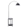 Stojací lampa se stolkem 1xE27/60W/230V černá
