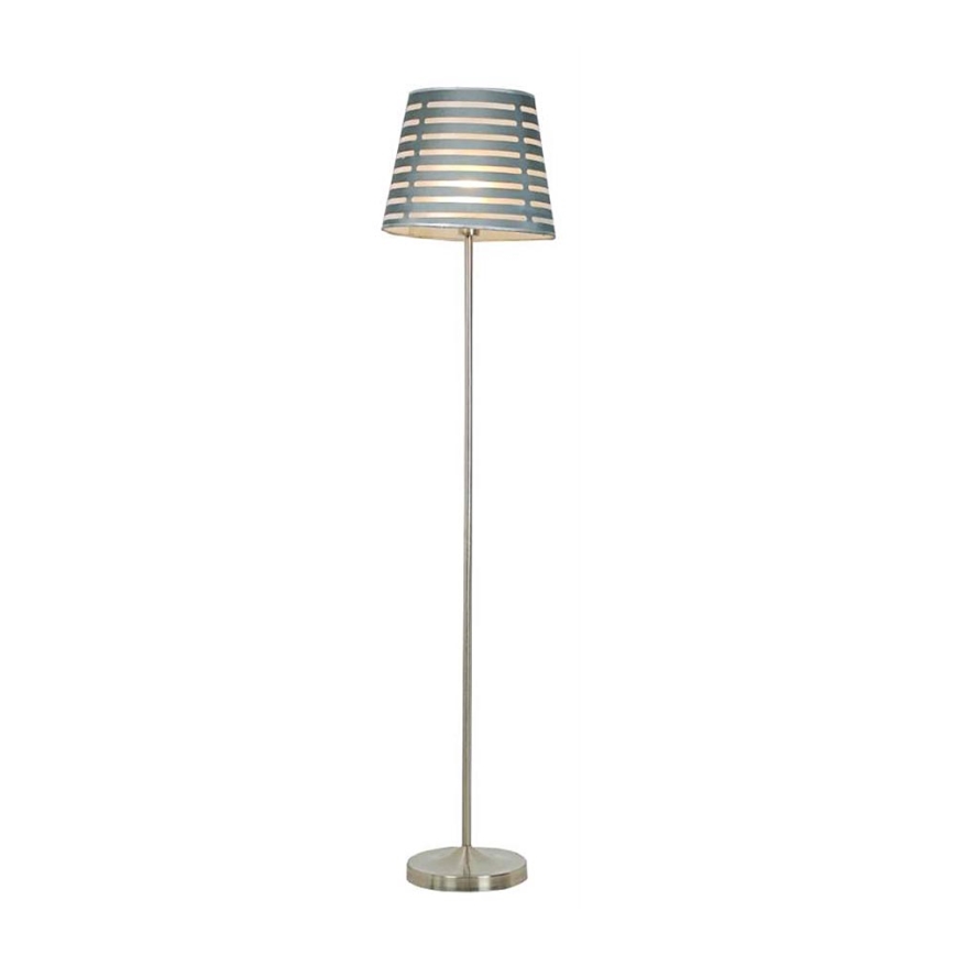 Stojací lampa SEGIN 1xE27/60W/230V šedá/lesklý chrom