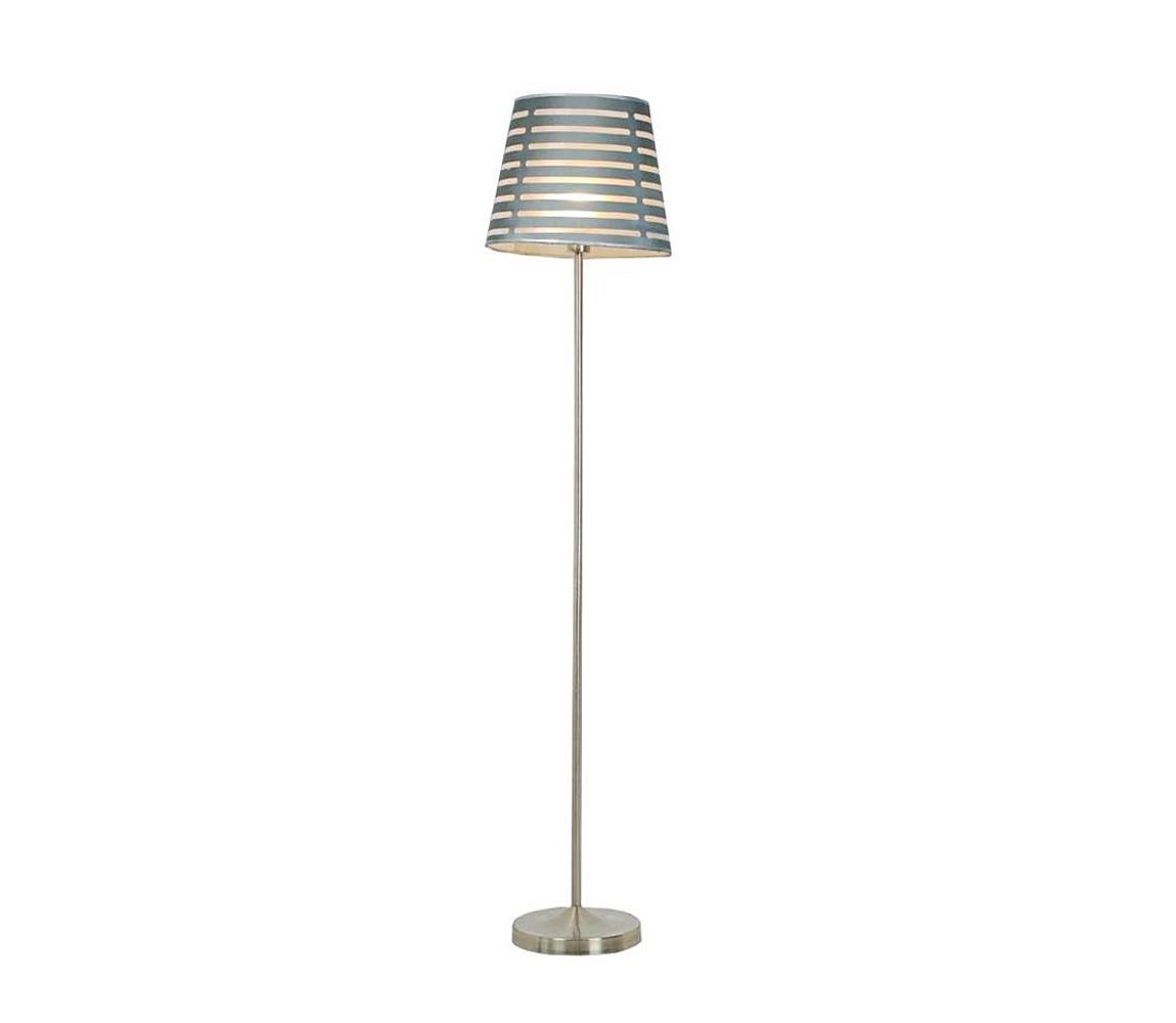 Candellux Stojací lampa SEGIN 1xE27/60W/230V šedá/lesklý chrom CA0675