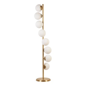 Stojací lampa SIMAY 8xE27/40W/230V zlatá/bílá