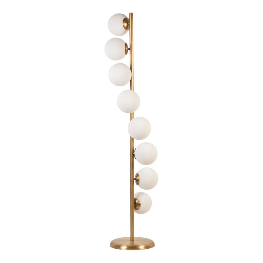 Stojací lampa SIMAY 8xE27/40W/230V zlatá/bílá