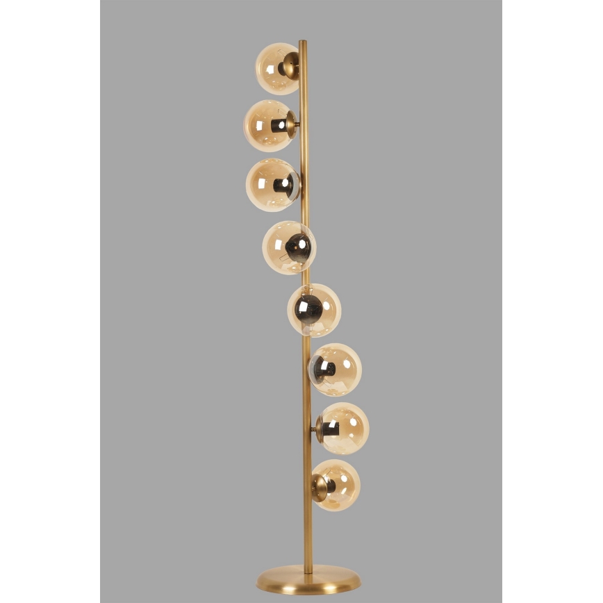 Stojací lampa SIMAY 8xE27/40W/230V zlatá