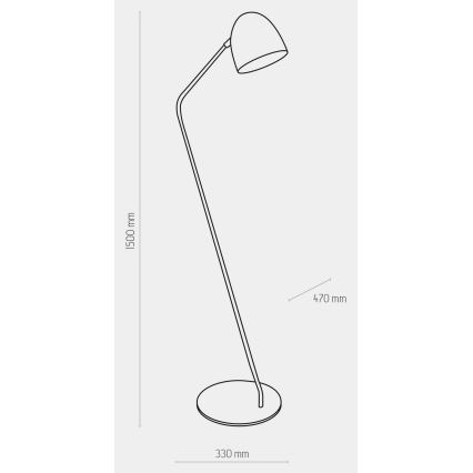 Stojací lampa SOHO 1xE27/15W/230V bílá