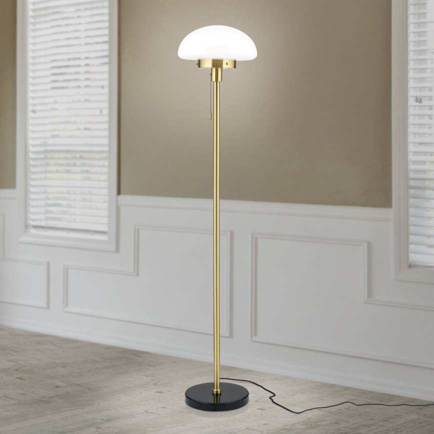 Stojací lampa SPARTA 1xE27/40W/230V zlatá/černá