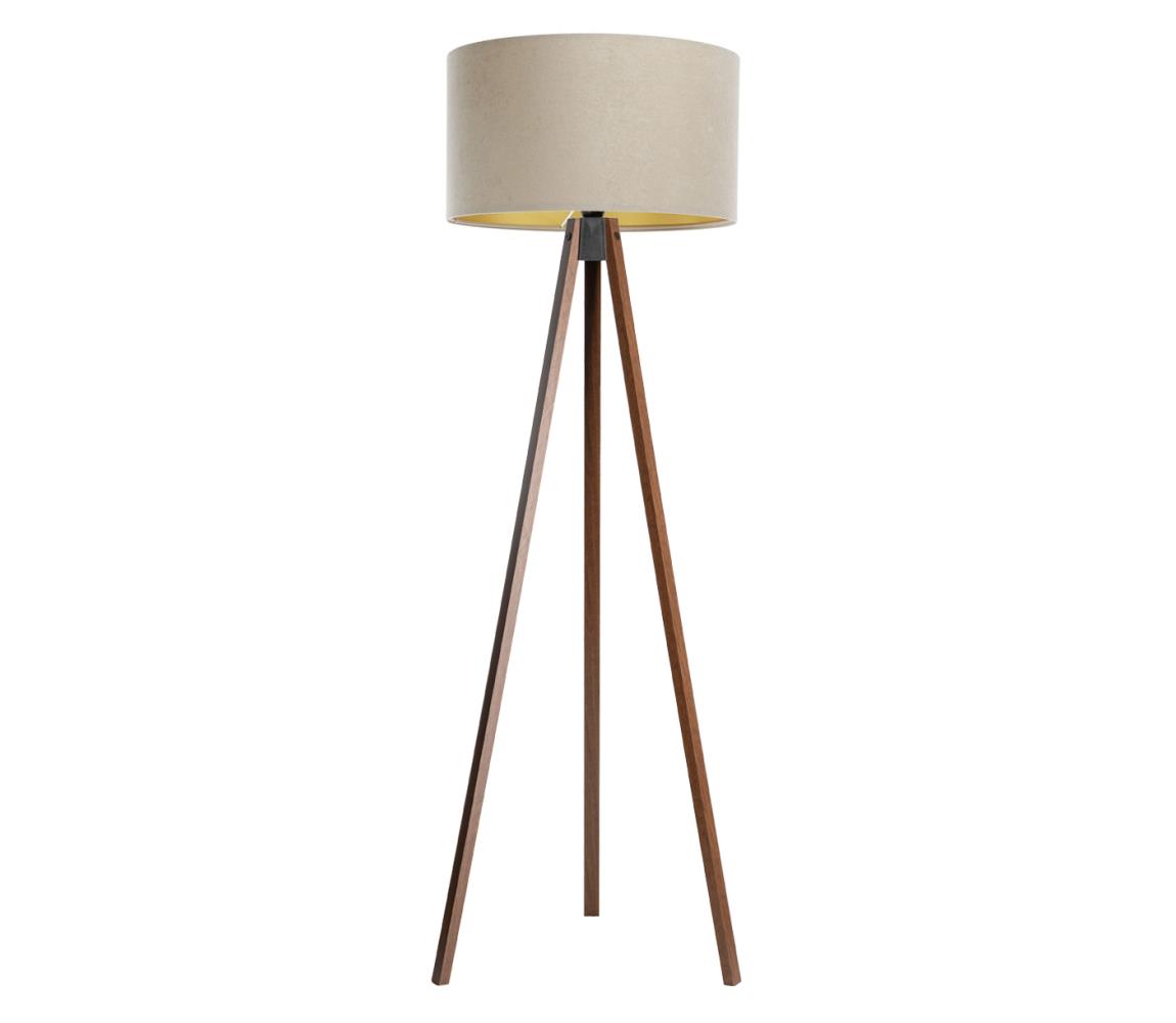 BPS Koncept Stojací lampa STANDART 1xE27/60W/230V béžová/hnědá BS0490