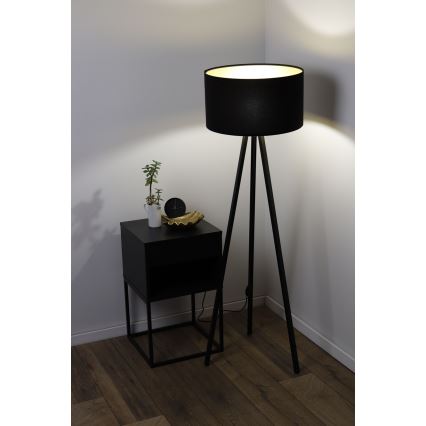 Stojací lampa STANDART 1xE27/60W/230V černá/wenge