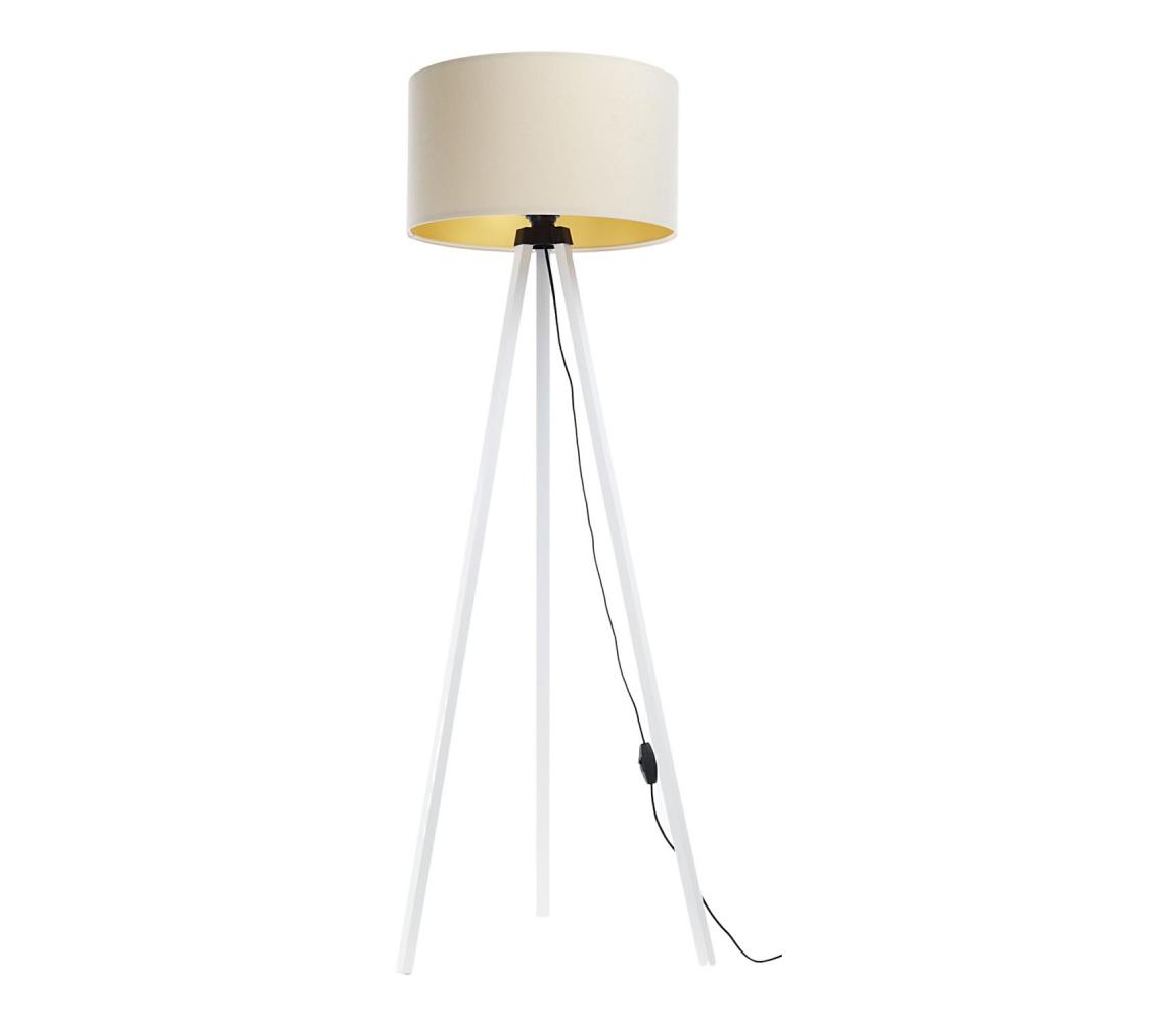  Stojací lampa STANDART 1xE27/60W/230V krémová/bílá 