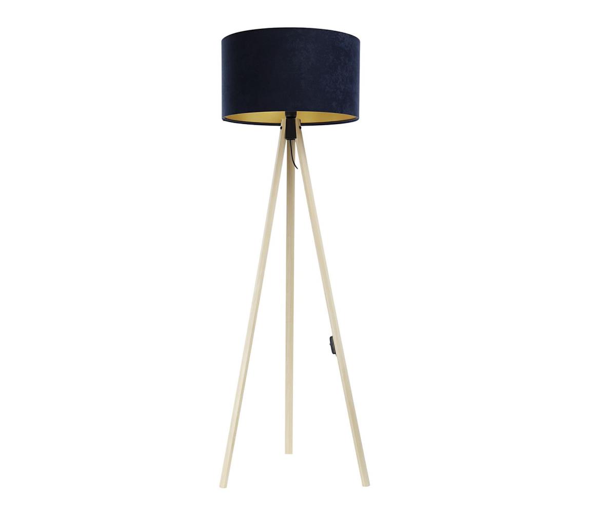 BPS Koncept Stojací lampa STANDART 1xE27/60W/230V modrá/béžová BS0474