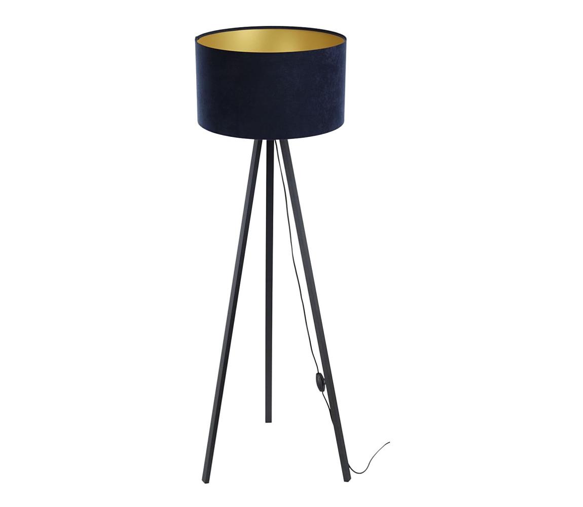 BPS Koncept Stojací lampa STANDART 1xE27/60W/230V modrá/černá BS0455