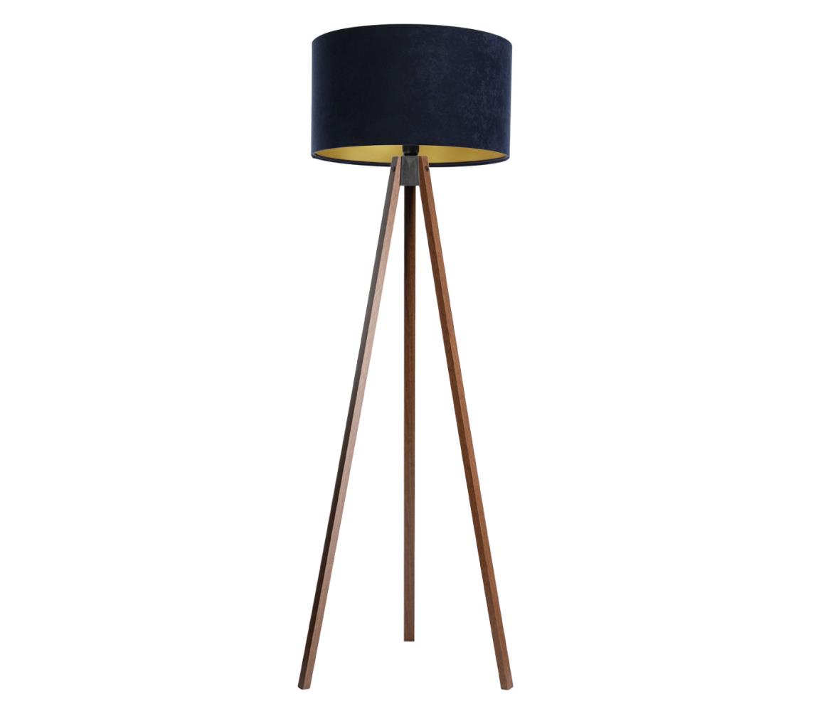 BPS Koncept Stojací lampa STANDART 1xE27/60W/230V modrá/hnědá BS0493