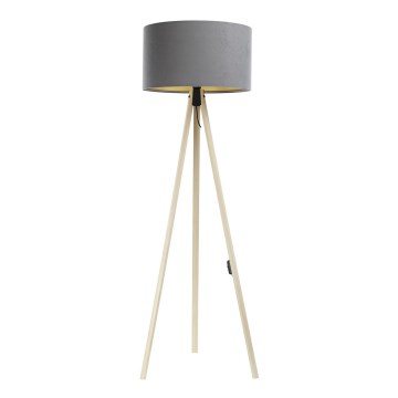 Stojací lampa STANDART 1xE27/60W/230V šedá/béžová