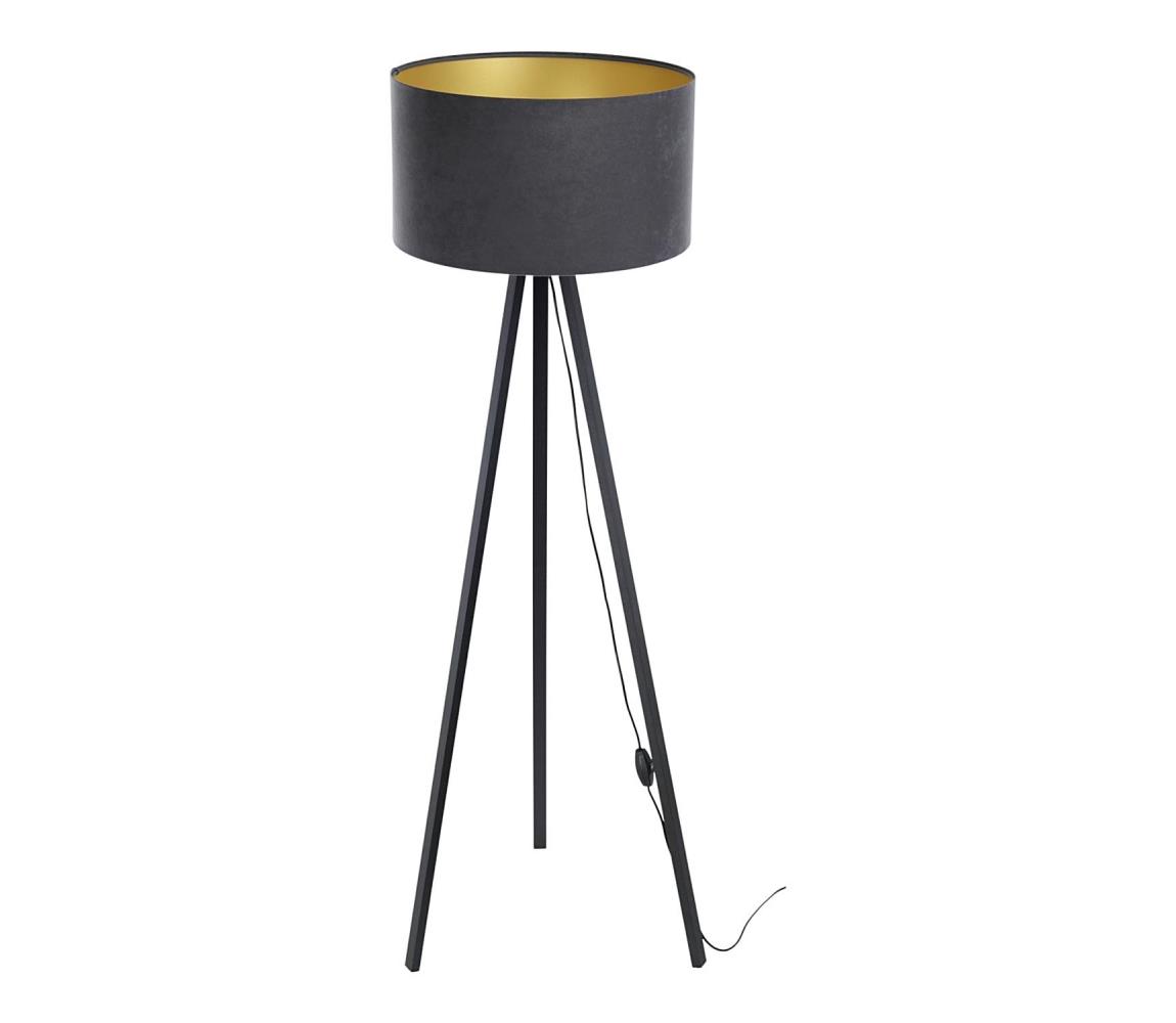 BPS Koncept Stojací lampa STANDART 1xE27/60W/230V šedá/černá BS0458