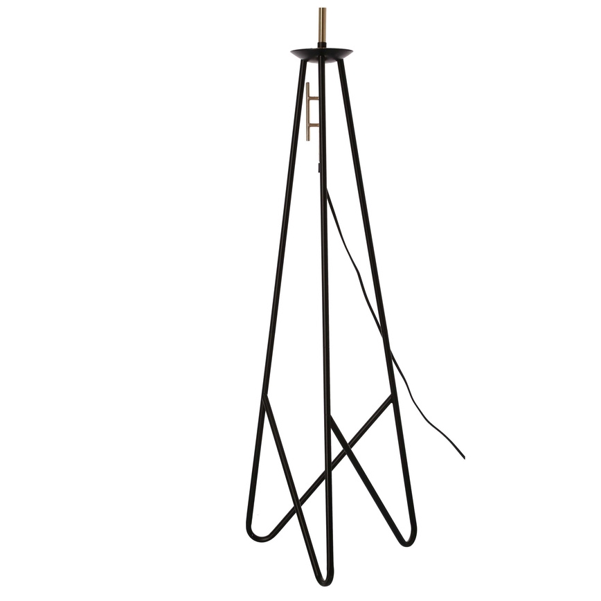 Stojací lampa TAFLO 1xE27/60W/230V bílá/černá/zlatá