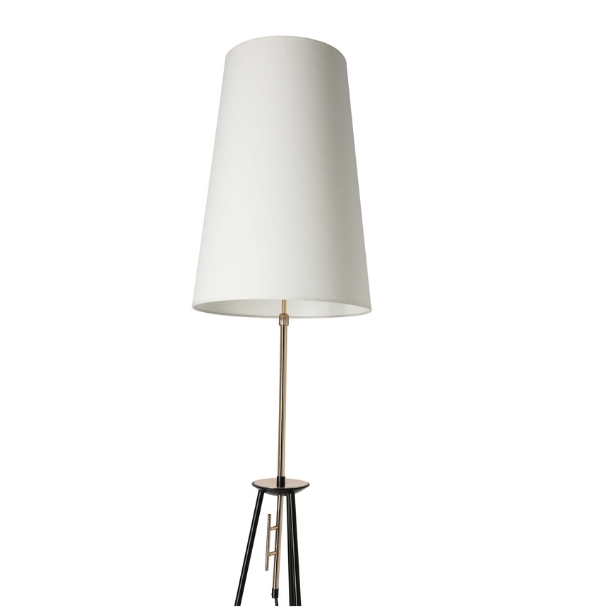 Stojací lampa TAFLO 1xE27/60W/230V bílá/černá/zlatá
