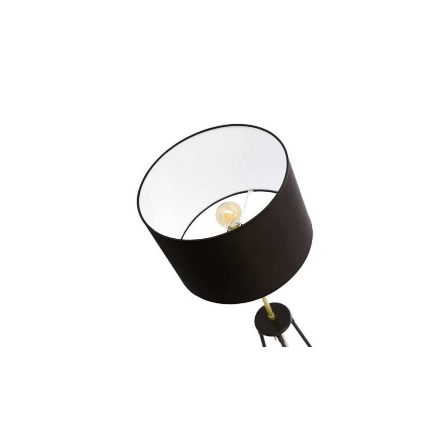 Stojací lampa TEGOLA 1xE27/60W/230V černá/zlatá