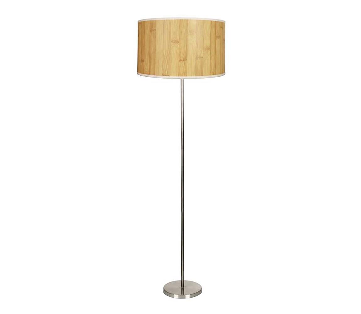 Candellux Stojací lampa TIMBER 1xE27/60W/230V béžová/matný chrom CA0669