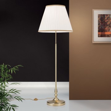 Stojací lampa TONIA 2xE27/60W/230V 154 cm bílá/bronz