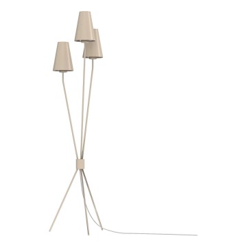 Stojací lampa TREFOT 3xE14/15W/230V béžová