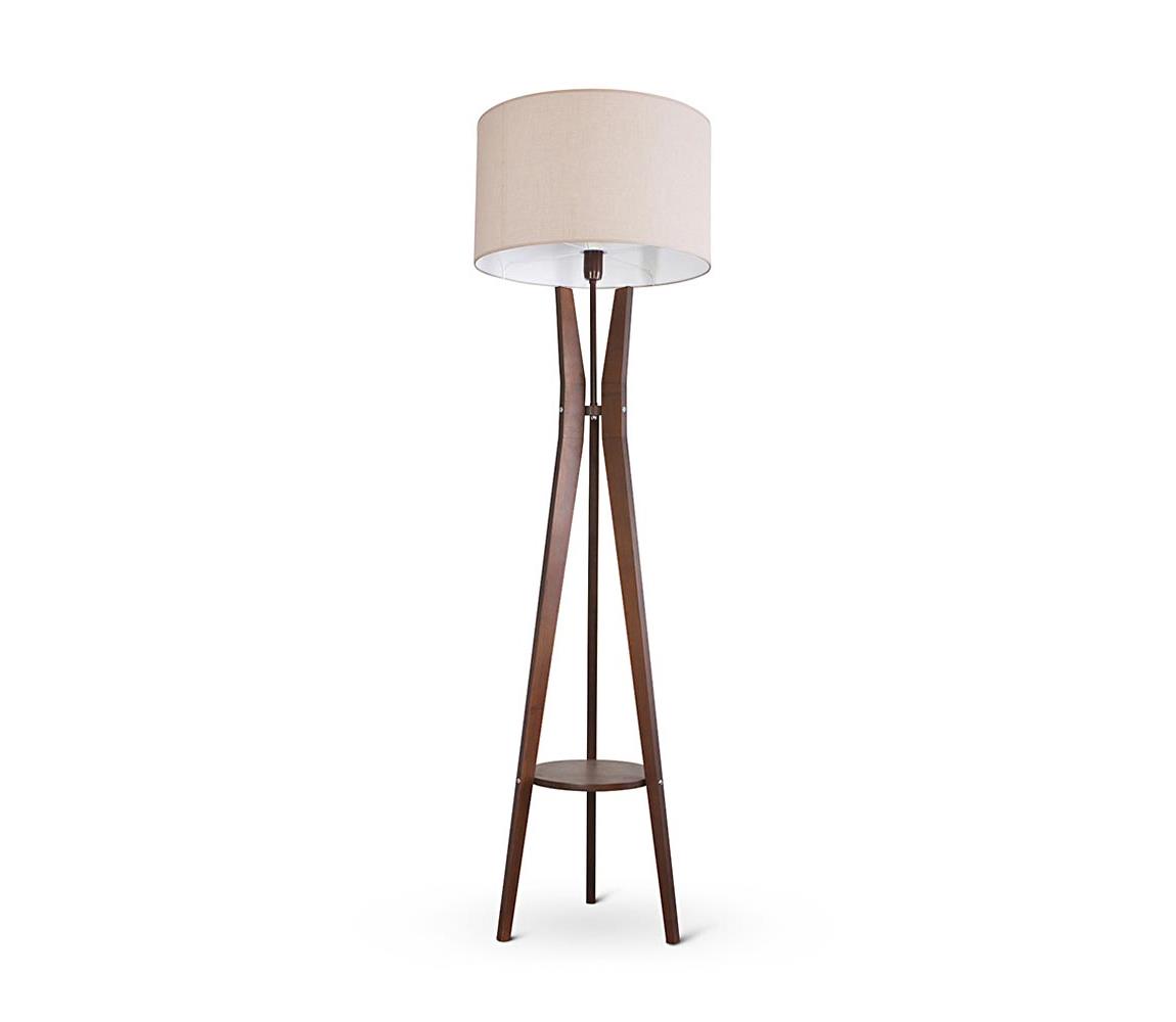 Light4home Stojací lampa TRION 1xE27/60W/230V béžová 201 cm LH0255