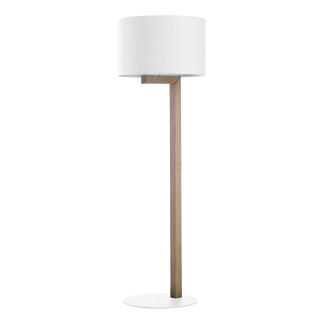 Stojací lampa TROY 1xE27/25W/230V bílá/dřevo