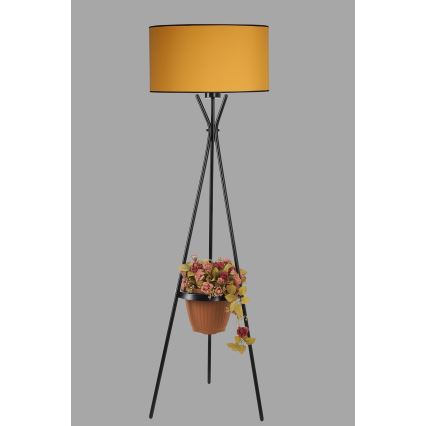 Stojací lampa VENEDIK 1xE27/60W/230V oranžová/černá