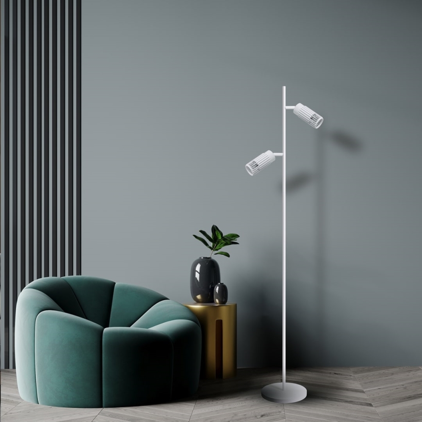 Stojací lampa VERTICAL 2xGU10/8W/230V bílá