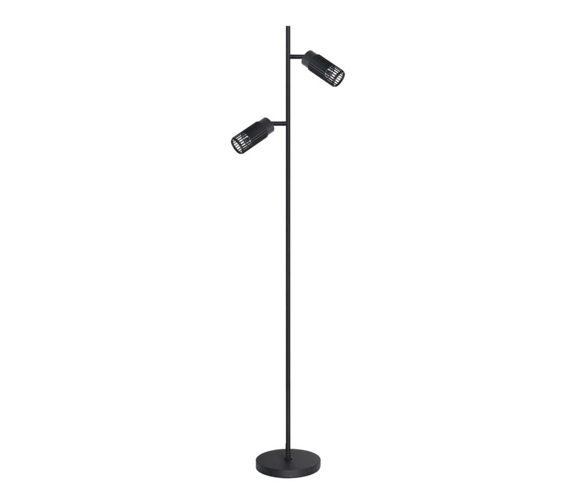  Stojací lampa VERTICAL 2xGU10/8W/230V černá 