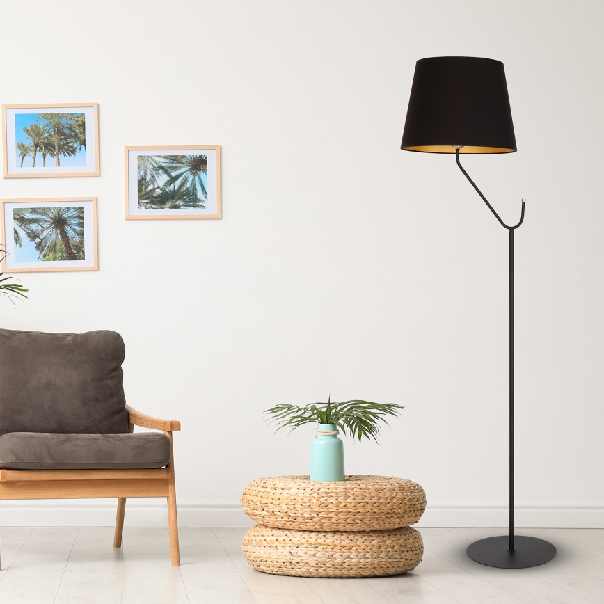 Stojací lampa VICTORIA 1xE27/60W/230V černá