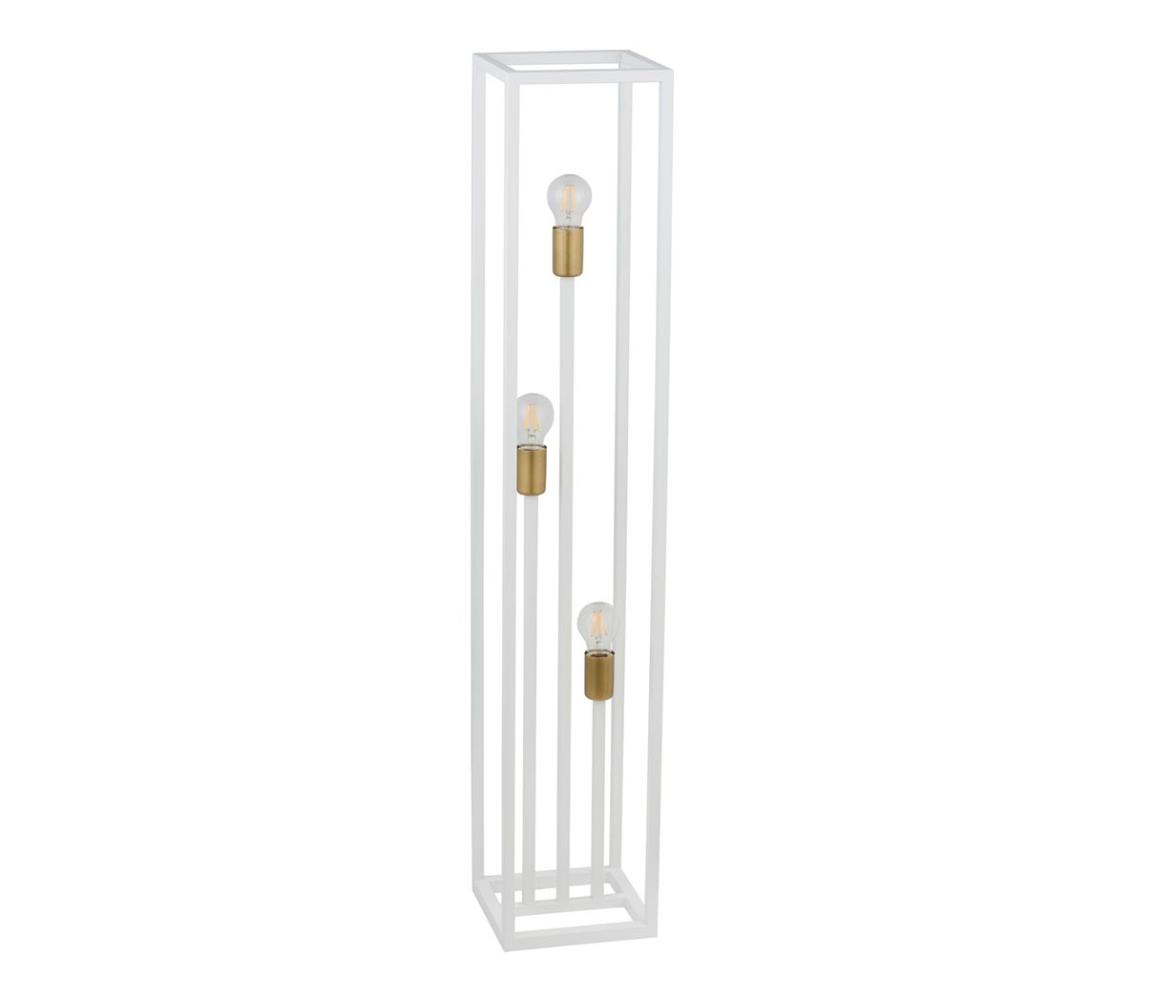 Sigma Stojací lampa VIGO 3xE27/60W/230V bílá/zlatá SI0178