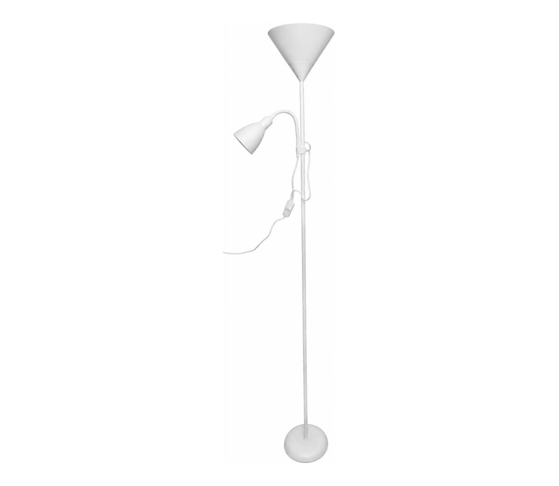 light Stojací lampa WENDY 1xE27/100W/230V + 1xE14/40W bílá 3070FLBL/BL