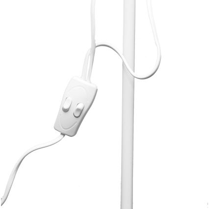 Stojací lampa WENDY 1xE27/100W/230V + 1xE14/40W bílá