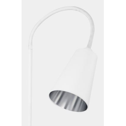 Stojací lampa WIRE 1xE27/15W/230V bílá/stříbrná