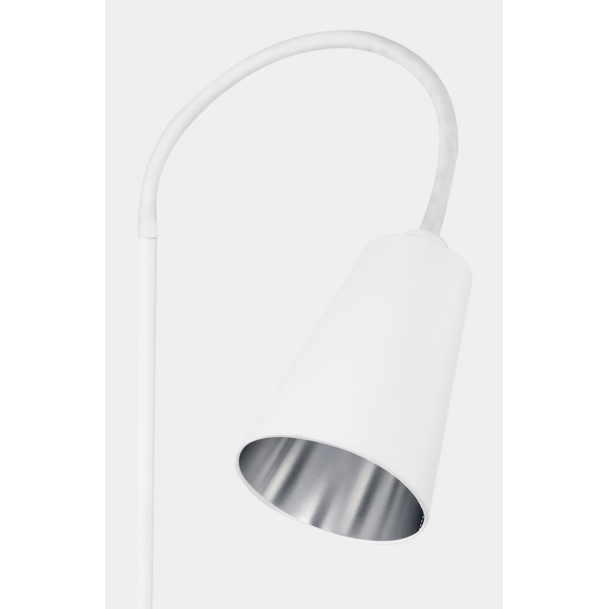Stojací lampa WIRE 1xE27/15W/230V bílá/stříbrná